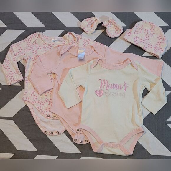 Other - Little beginnings size 3-6 months girls pink 5 piece bundle
